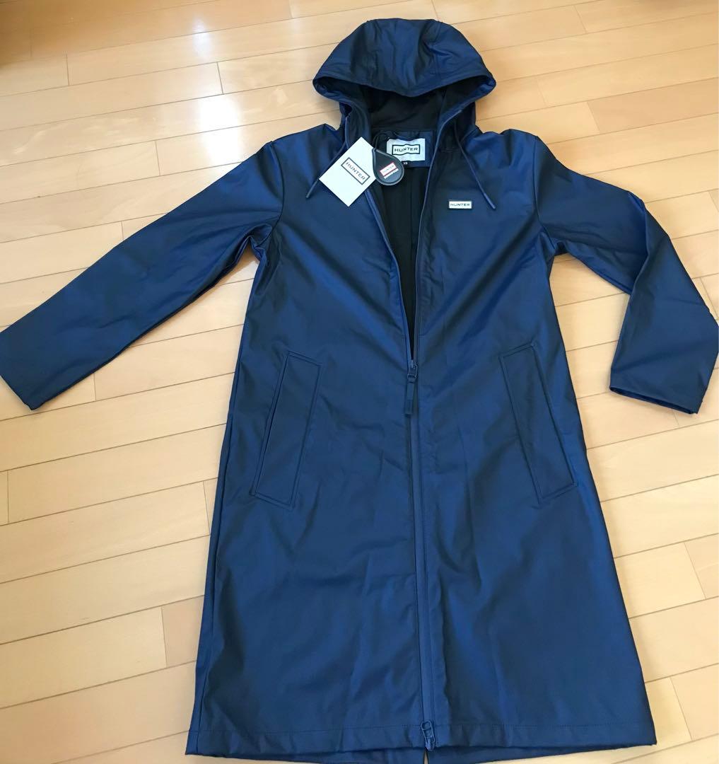 ▪️英国購入品　HUNTER フード付きネイビー レインコート UKコストコ▪️