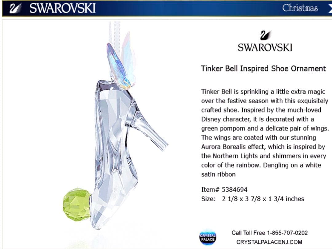 883【新品未使用】￥35,800／激レア入手困難／ティンカーベル靴／クリスマス