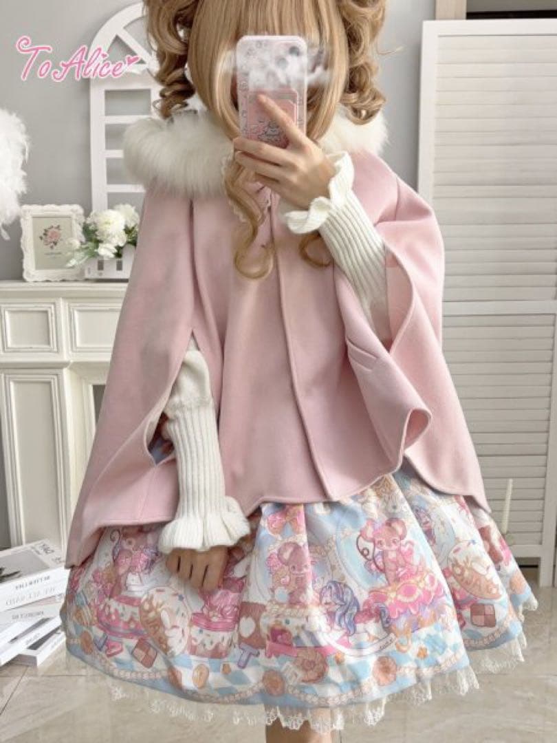 To Alice ふわふわラビットマントコート