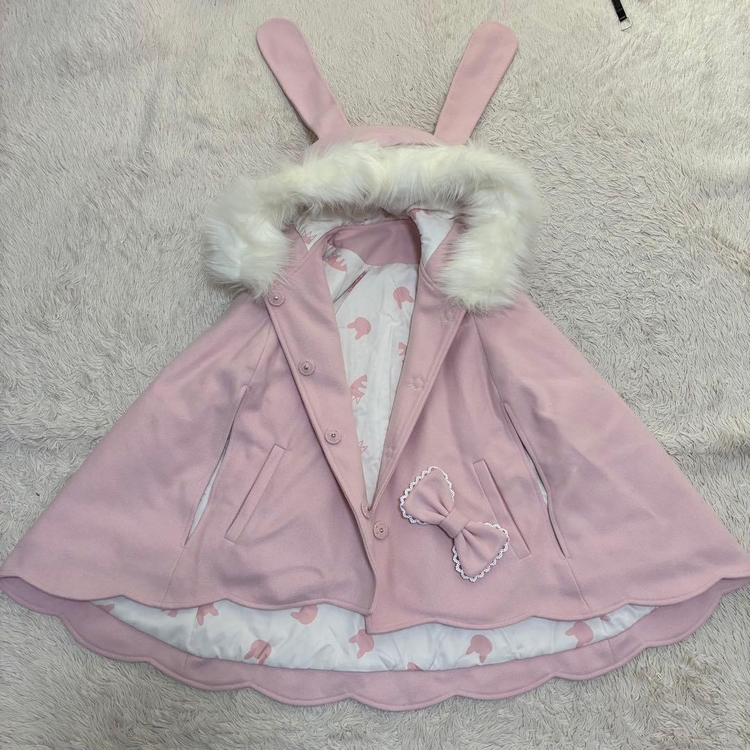 To Alice ふわふわラビットマントコート