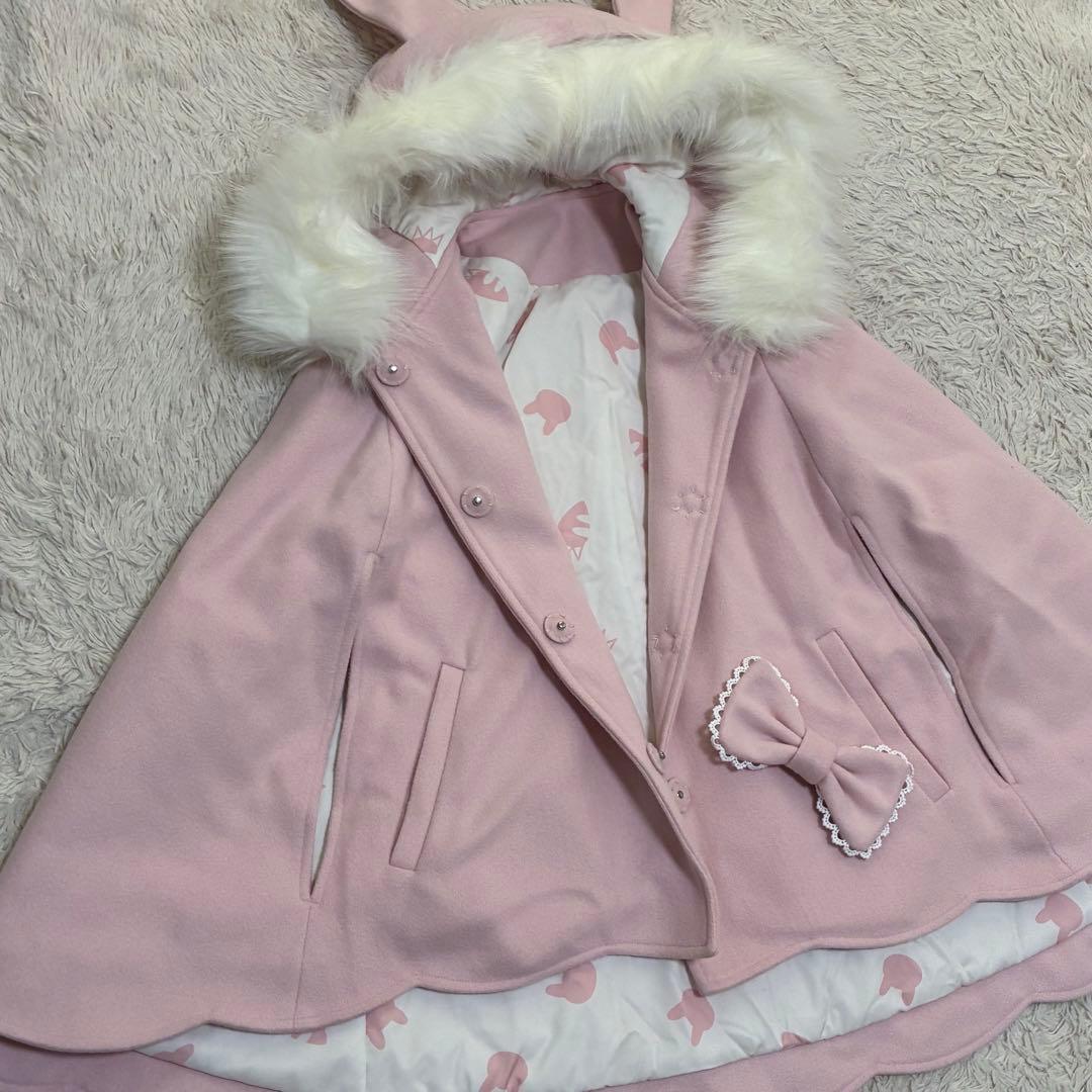 To Alice ふわふわラビットマントコート