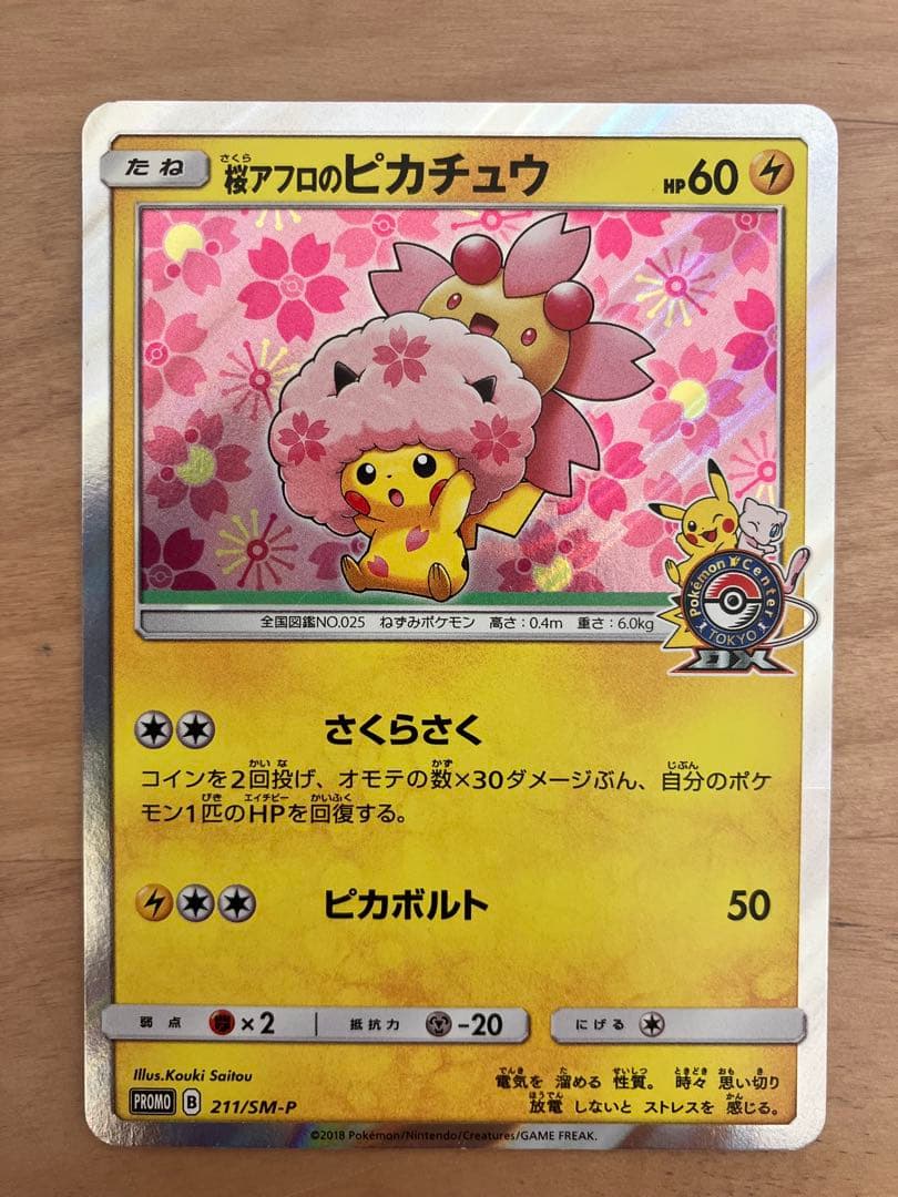 さくらアフロののピカチュウ