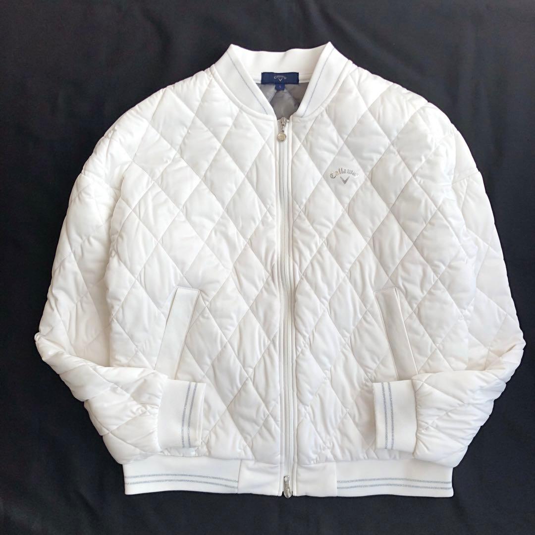 Callaway キルティングジャケット ホワイトLサイズ
