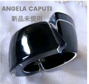 のりこみち　新品未使用 ANGELA CAPUTIクリア×ブラックバングル