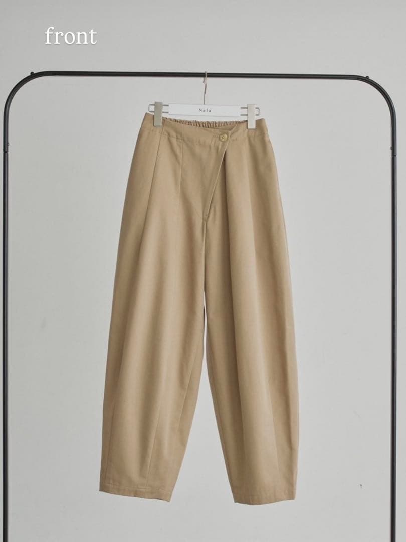 【新品】nala コクーンチノパンツベージュ S