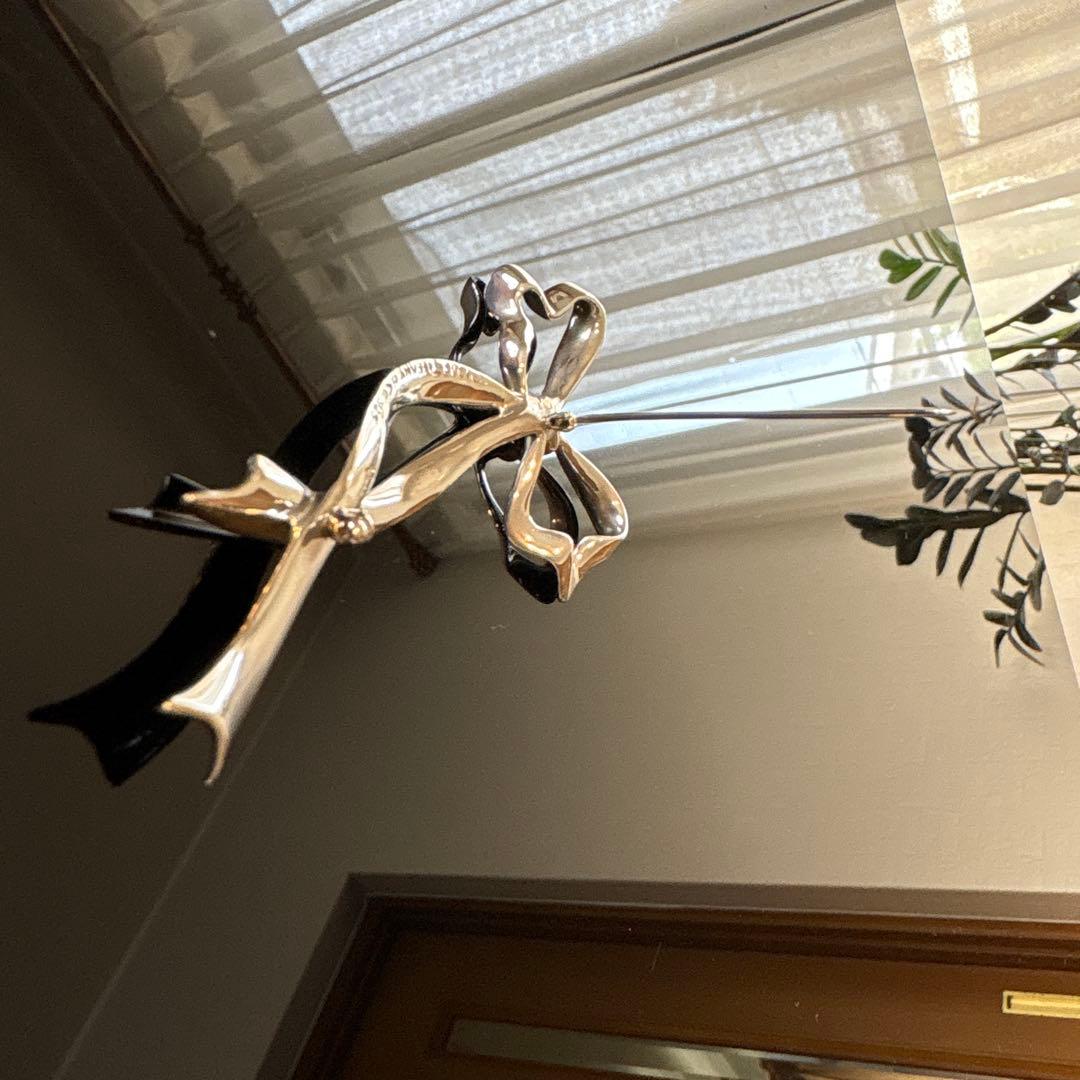 ✨TIFFANY brooch✨ティファニーブローチ SV925 リボン ピン