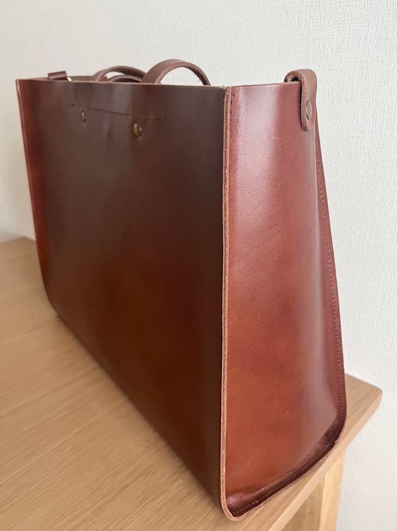 TIDEWAY ヌメ革 姫路レザー トートバッグビジネスバッグ ショルダーバッグ