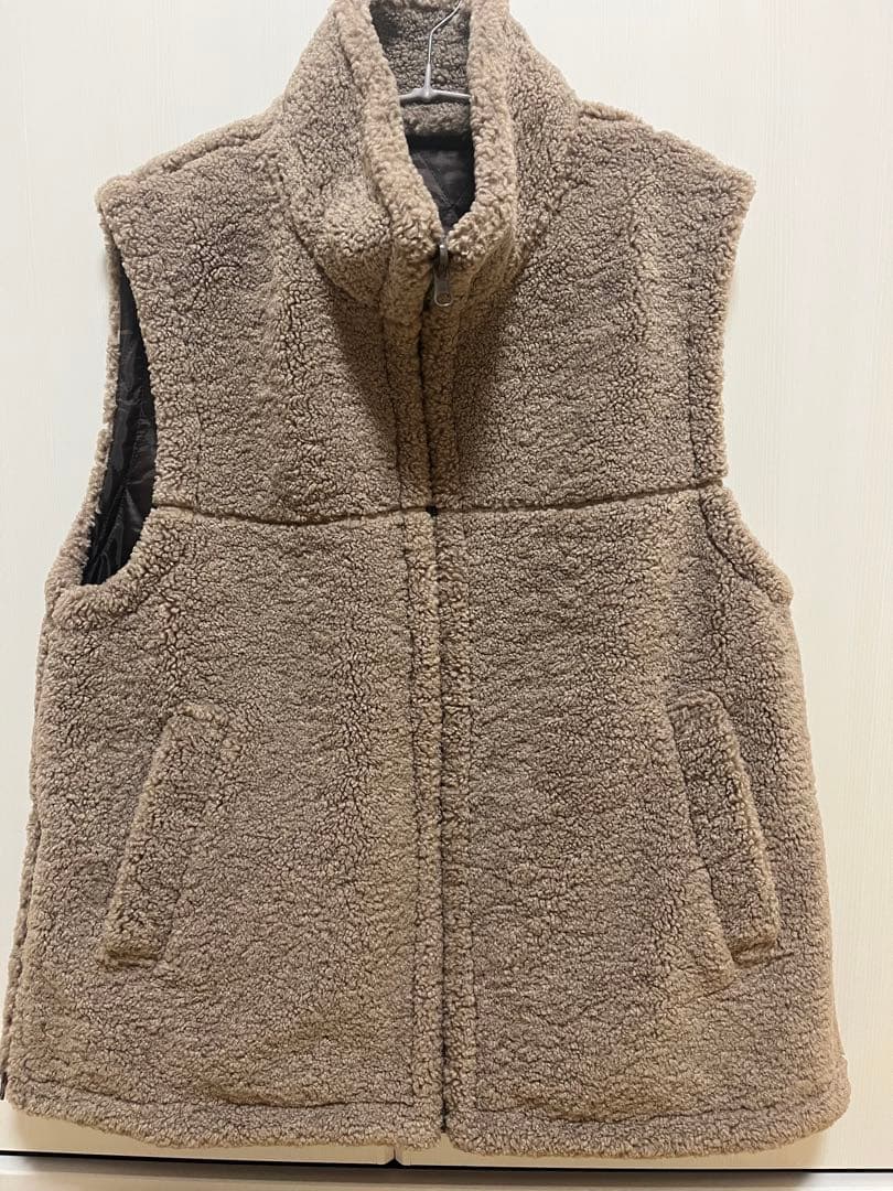 プラージュ　ボアベスト　ブラウン　美品