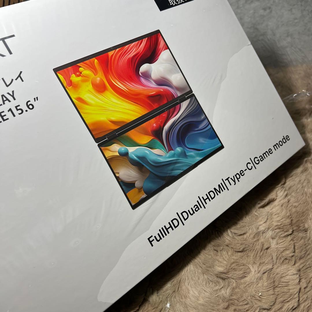 新品未使用　JAPANNEXT 15.6インチ　デュアルモバイルモニター