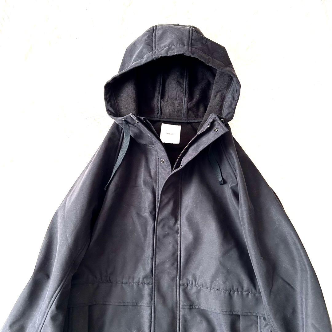 完売品✨Spick&Span ボンディングフードデッドコート　23AW 黒