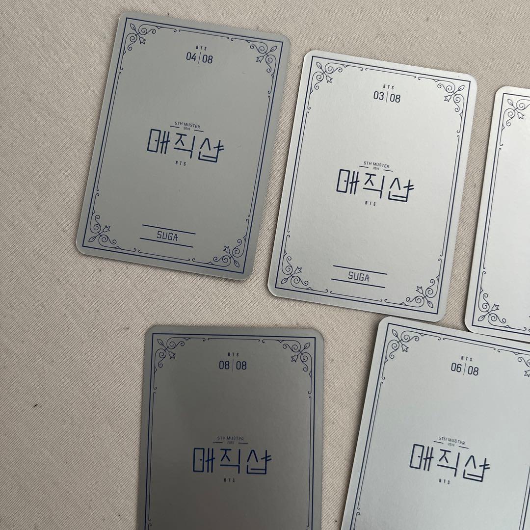 BTS 韓国5th muster ミニフォト　ユンギ　SUGA