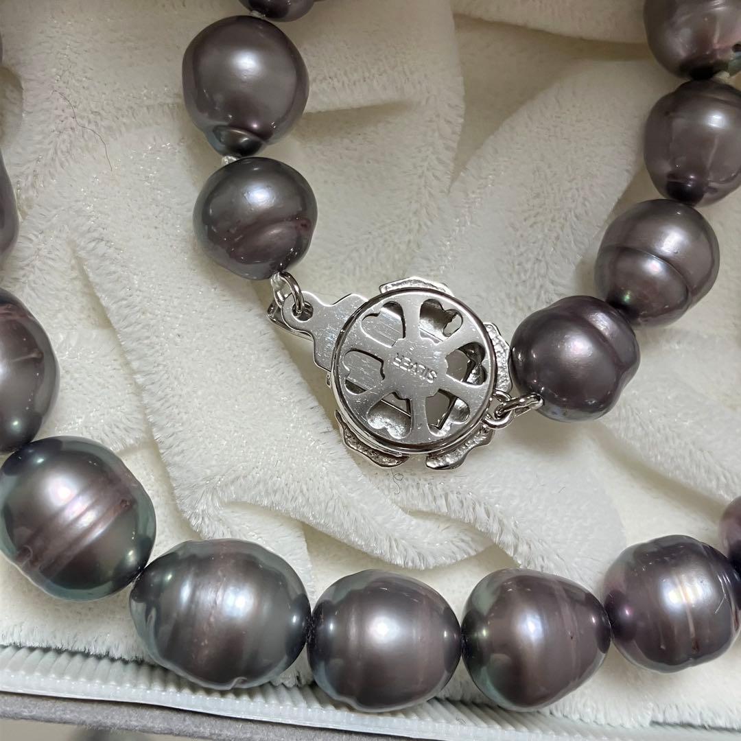 南洋パール✨バロック　パールネックレス　silver 大珠