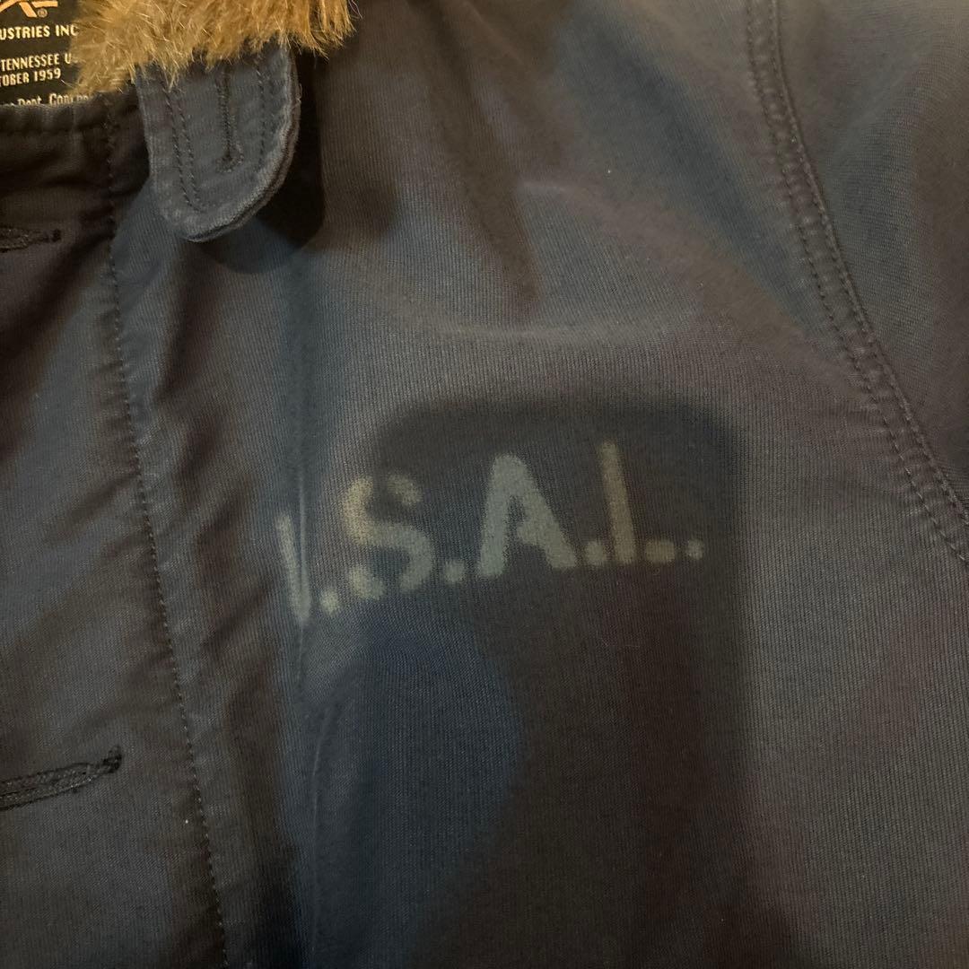 ツ*ん様 ALPHA INDUSTRIES ネイビー デッキジャケット Mサイズ
