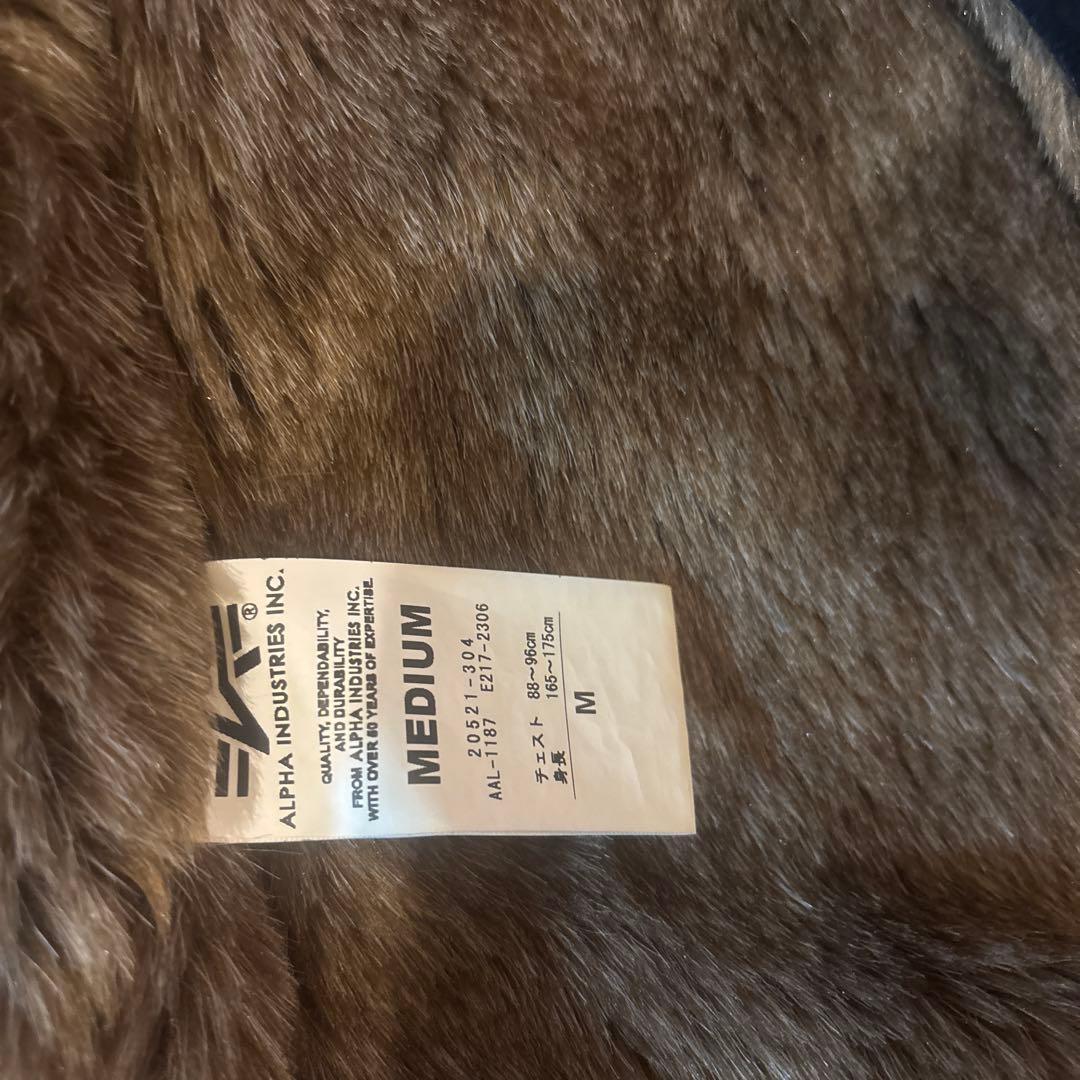 ツ*ん様 ALPHA INDUSTRIES ネイビー デッキジャケット Mサイズ