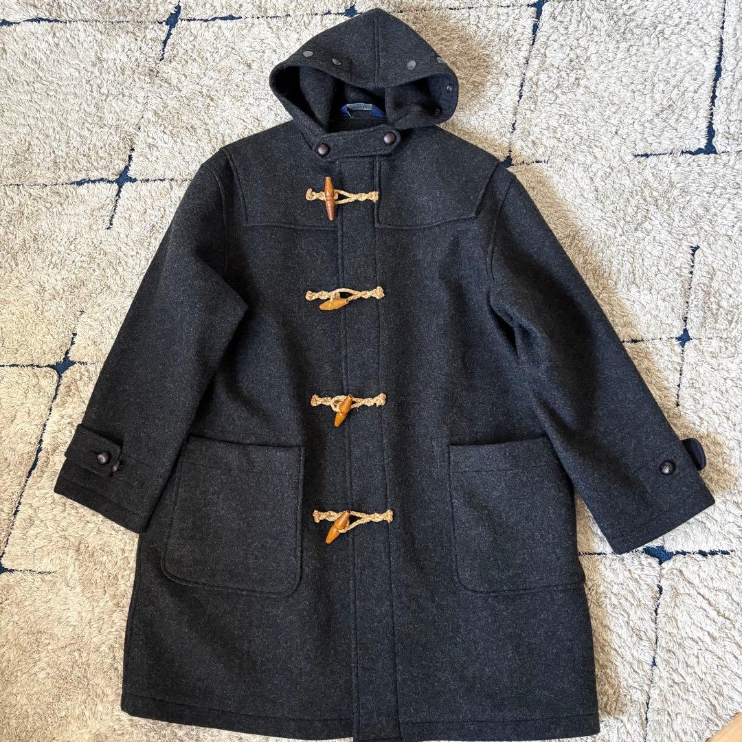 【極美品✨】ポロラルフローレン　ダッフルコート　フード　くるみボタン　三角タグＬ