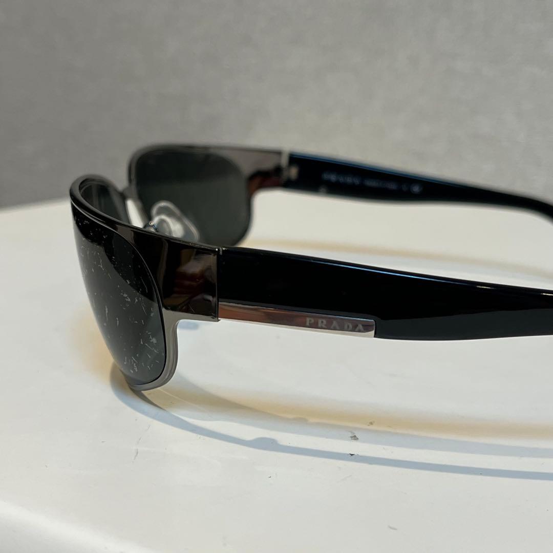 【廃盤】PRADAプラダ サングラス SPR53F 浜田省吾 黒色 イタリア製