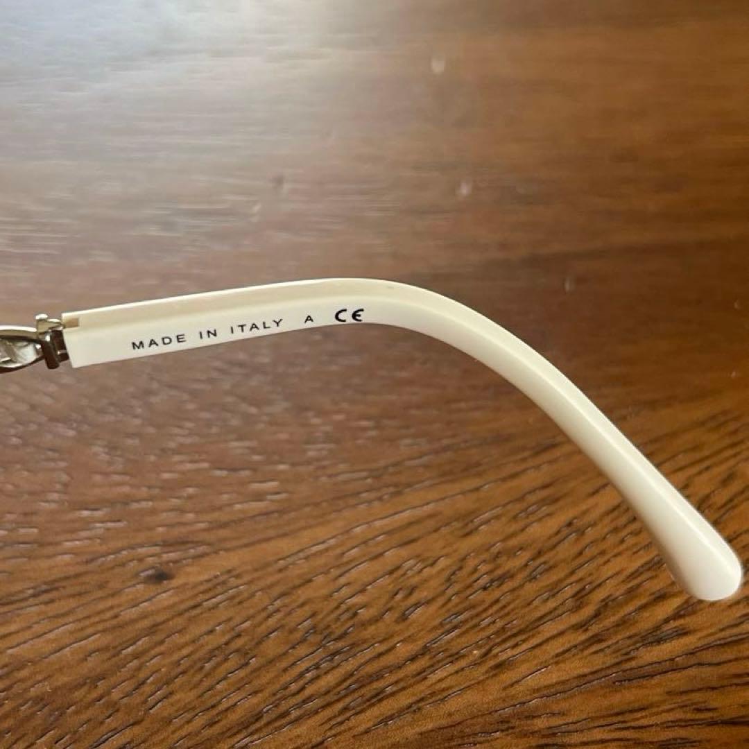 CHANEL アビエーターサングラス シルバー/ホワイト　ケース付き