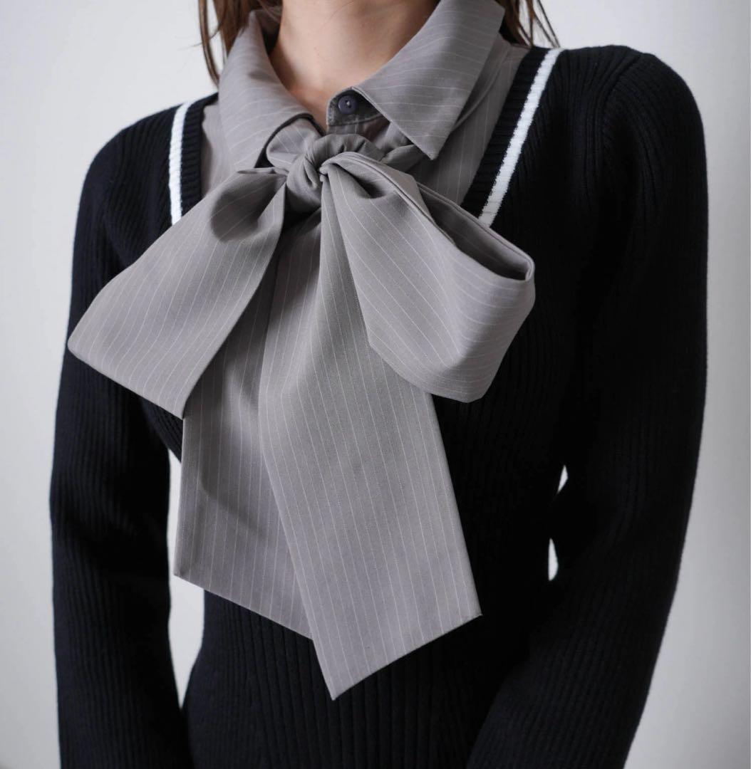 3新品リップサービス定価13750円シャツドッキングプリーツワンピース黒