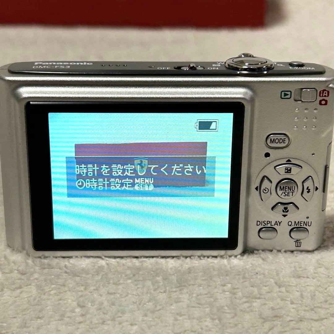 【極美品 動作確認済】Panasonic LUMIX DMC-FS3 シルバー