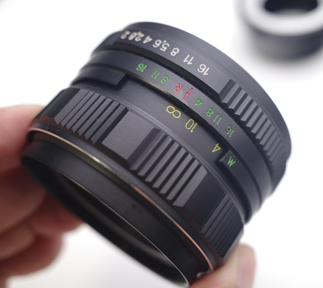 83 　新品未使用　ぐるぐるボケレンズ　ヘリオス　44M-4　M42アダプター付