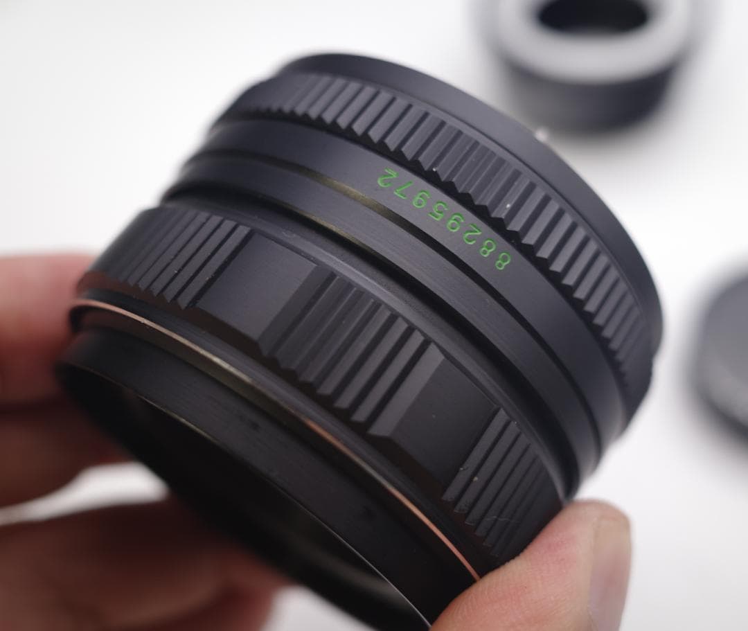 83 　新品未使用　ぐるぐるボケレンズ　ヘリオス　44M-4　M42アダプター付