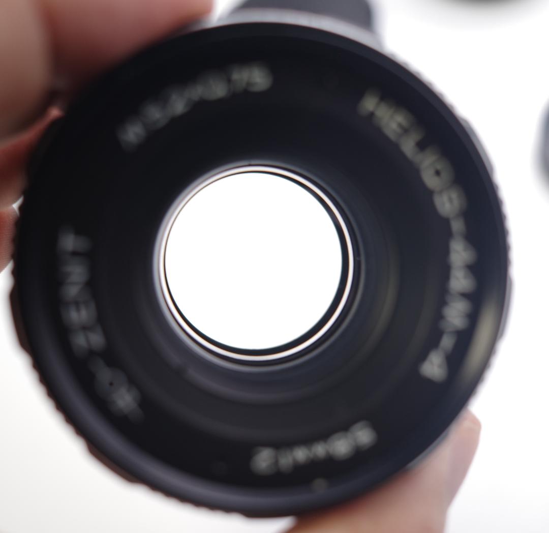 83 　新品未使用　ぐるぐるボケレンズ　ヘリオス　44M-4　M42アダプター付