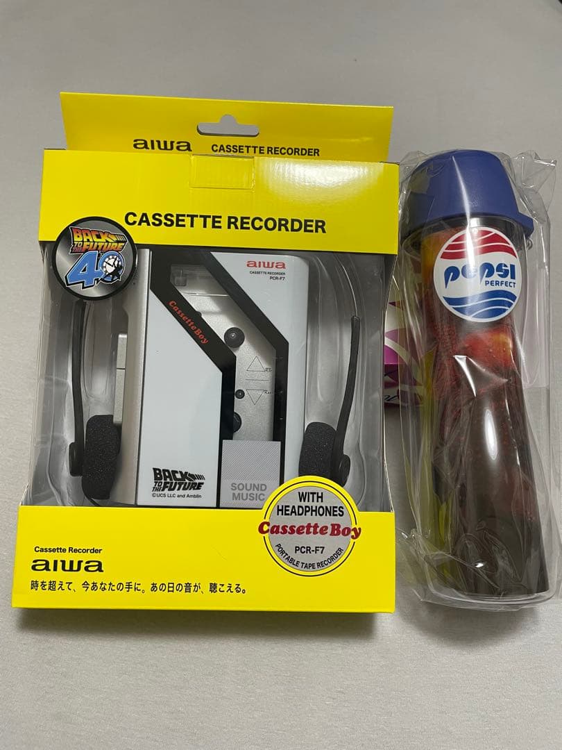 新品 バックトゥザフューチャー aiwa カセットレコーダー ペプシ ボトル