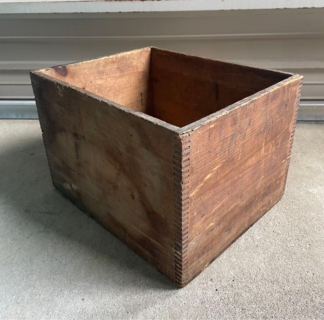 ビンテージ/USA製/アドバタイジング/ウッドボックス/ケース/木箱/店舗什器①