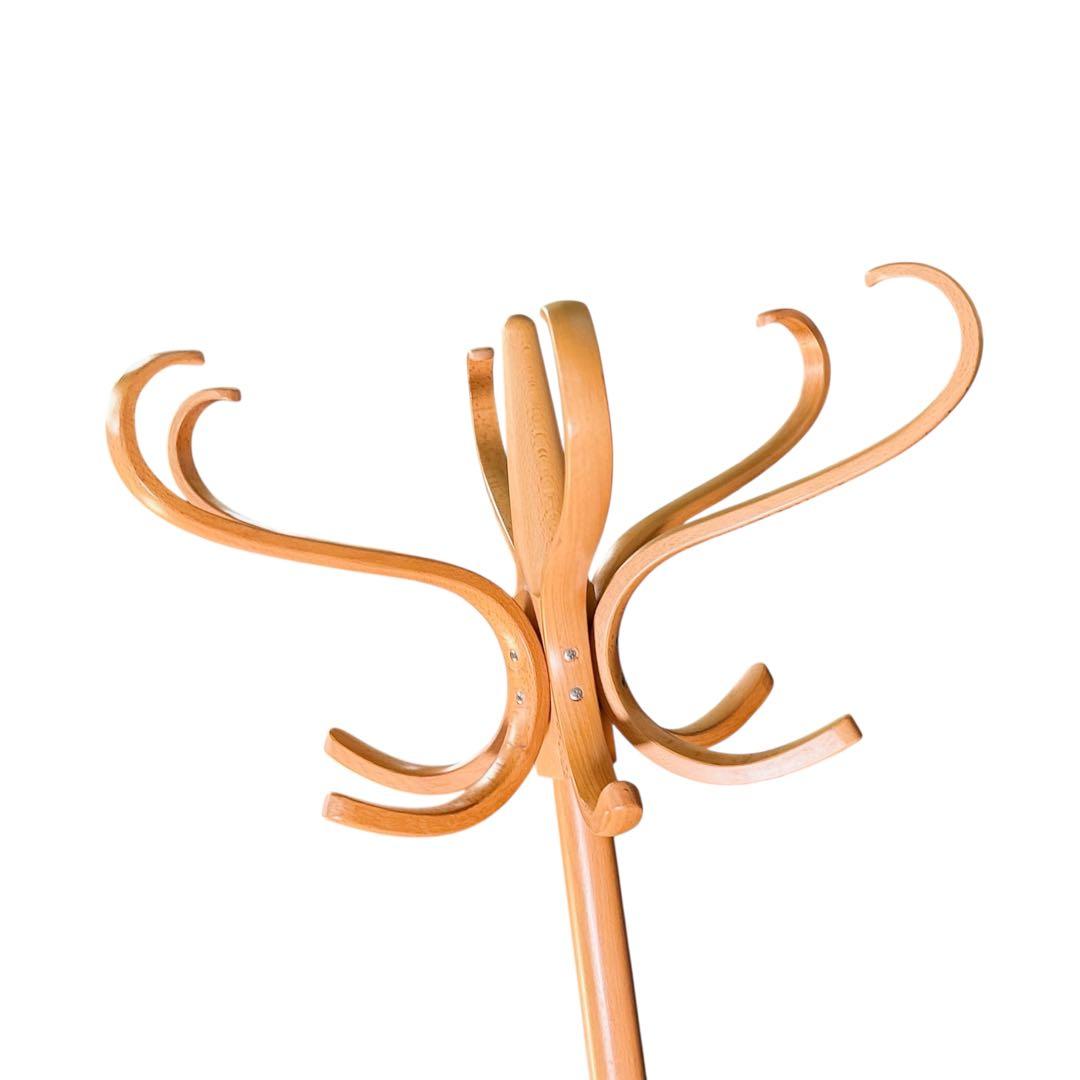 HR707 【高級】秋田木工　大塚家具 コートスタンド 「No.48」 ブナ材