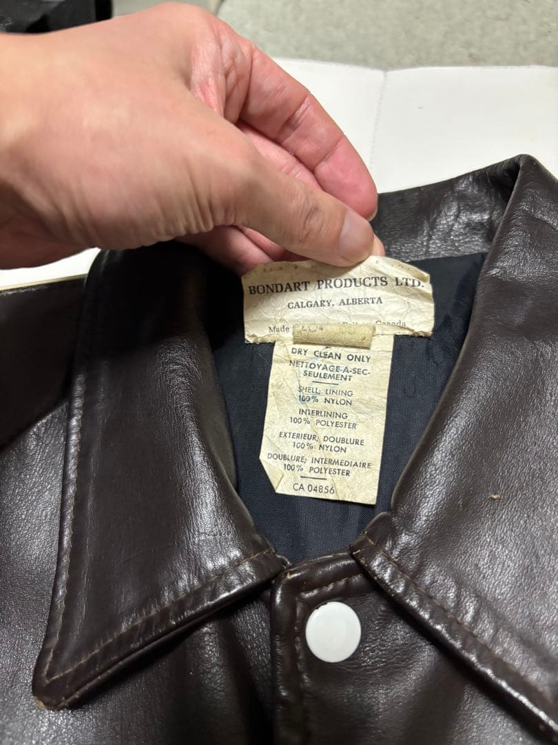 J*n様 レザージャケット　スタジャン　ヴィンテージ　ホッケージャケット　80'