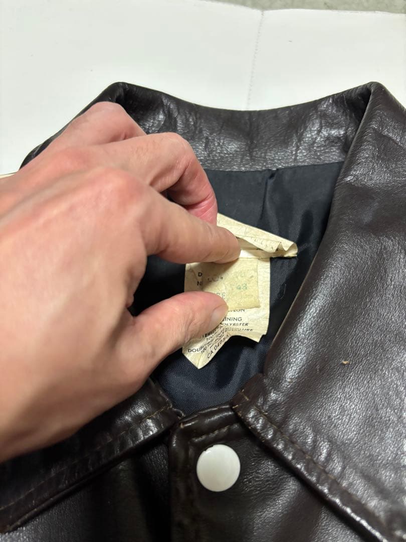 J*n様 レザージャケット　スタジャン　ヴィンテージ　ホッケージャケット　80'