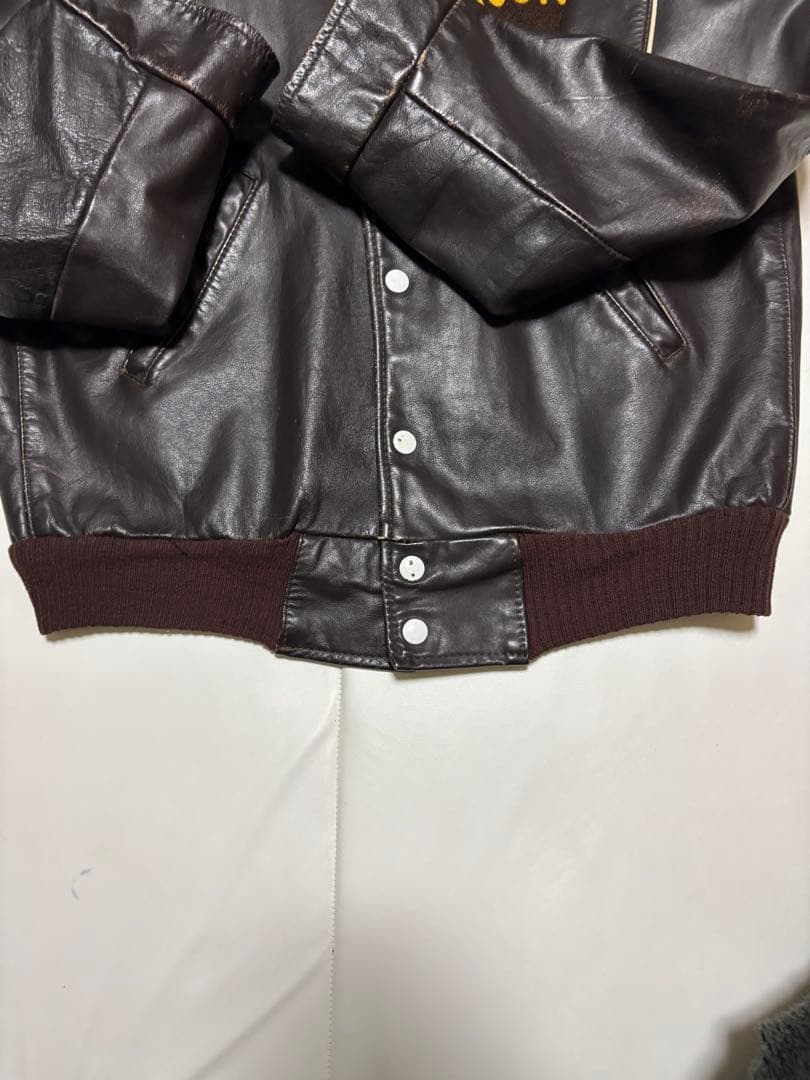 J*n様 レザージャケット　スタジャン　ヴィンテージ　ホッケージャケット　80'