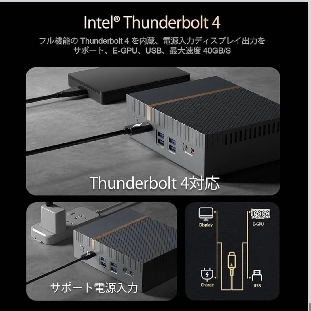 【新品】Ryzen 7搭載16GB/1TB SSDの高性能ミニPC