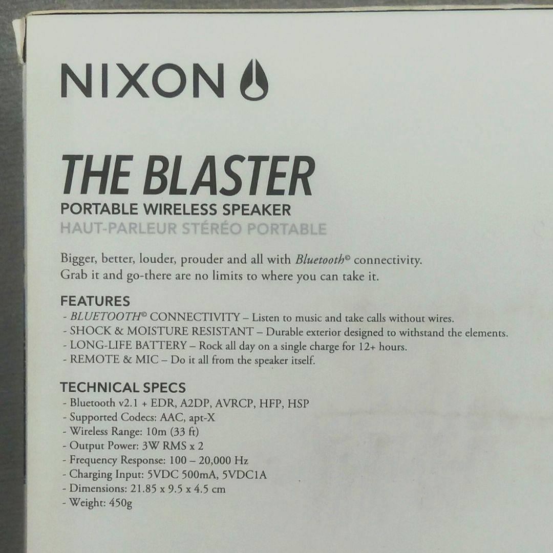 【新品•正規品】NIXON(ニクソン)ブラスター ワイヤレススピーカー