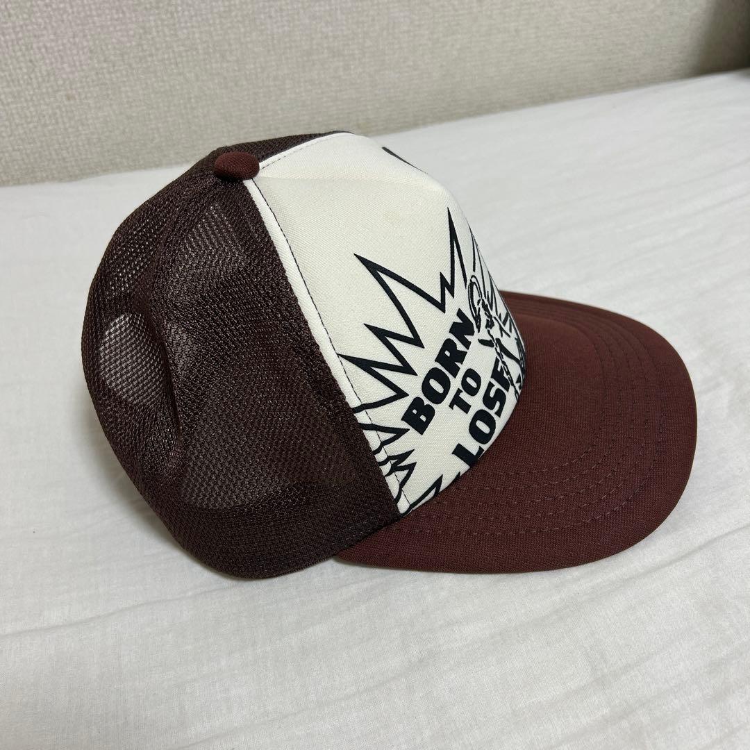 大人気！ヒステリックグラマー メッシュキャップ【BORN TO LOSE】茶色