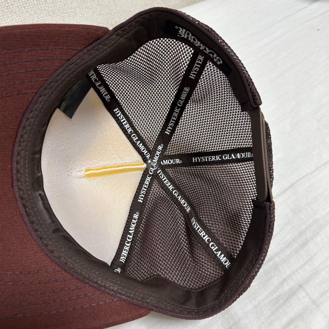 大人気！ヒステリックグラマー メッシュキャップ【BORN TO LOSE】茶色