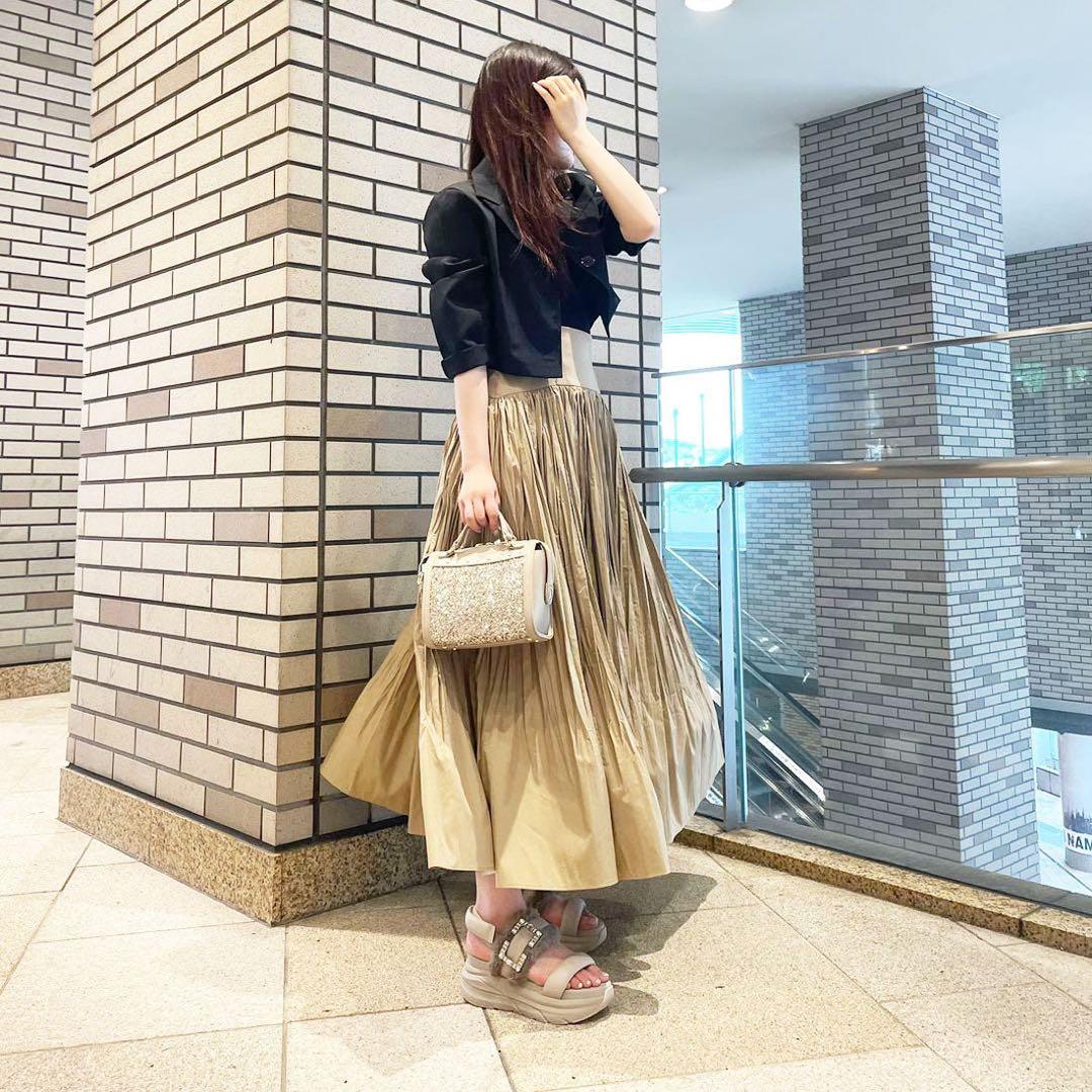 未使用品◆＋diana ビジューバックル付き フットベットサンダル