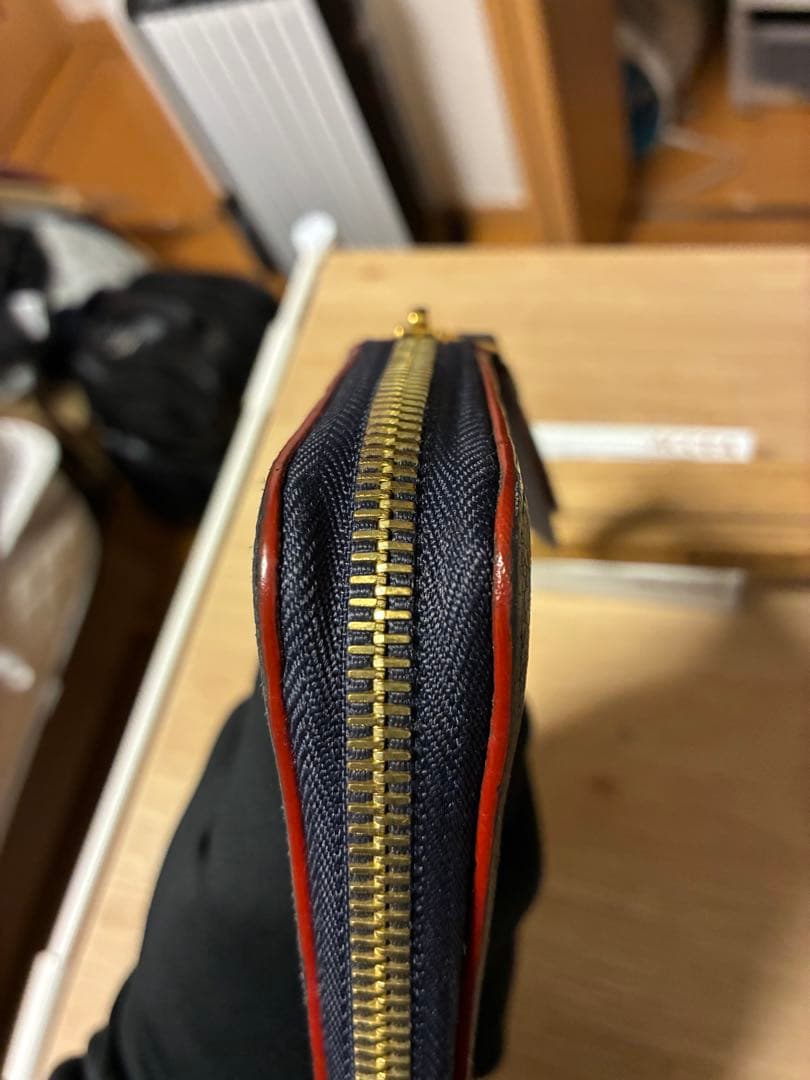 LOUIS VUITTON アンプラント 長財布 マリーヌルージュ 紺赤ジッピー