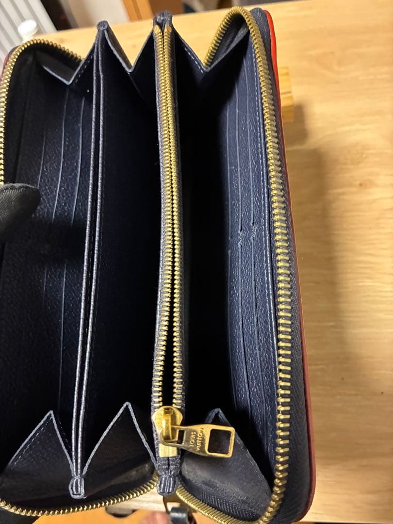 LOUIS VUITTON アンプラント 長財布 マリーヌルージュ 紺赤ジッピー