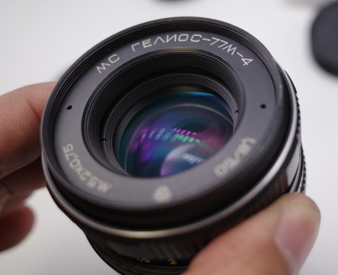 39　新品同様　希少ヘリオス　77M-4　ぐるぐるボケレンズ　　M42