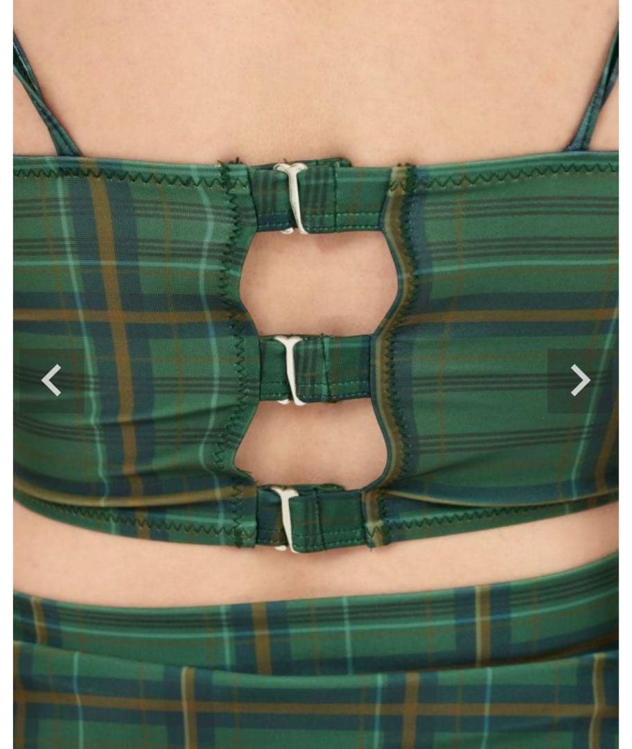 tina:jojun JANE swim wear グリーンチェック