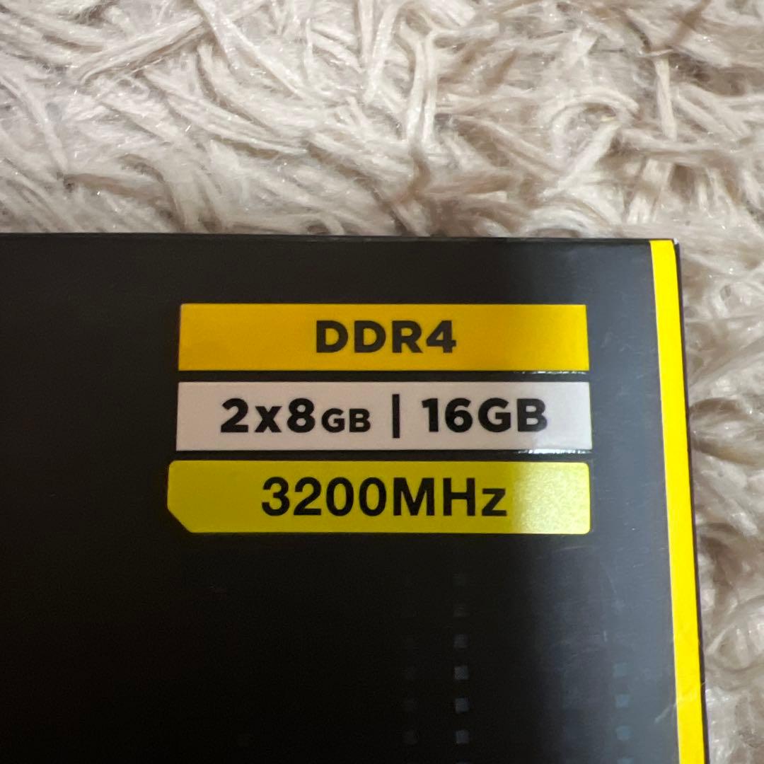 ［未使用］DDR4 CORSAIR 2×8GB /16GB 3200MHz