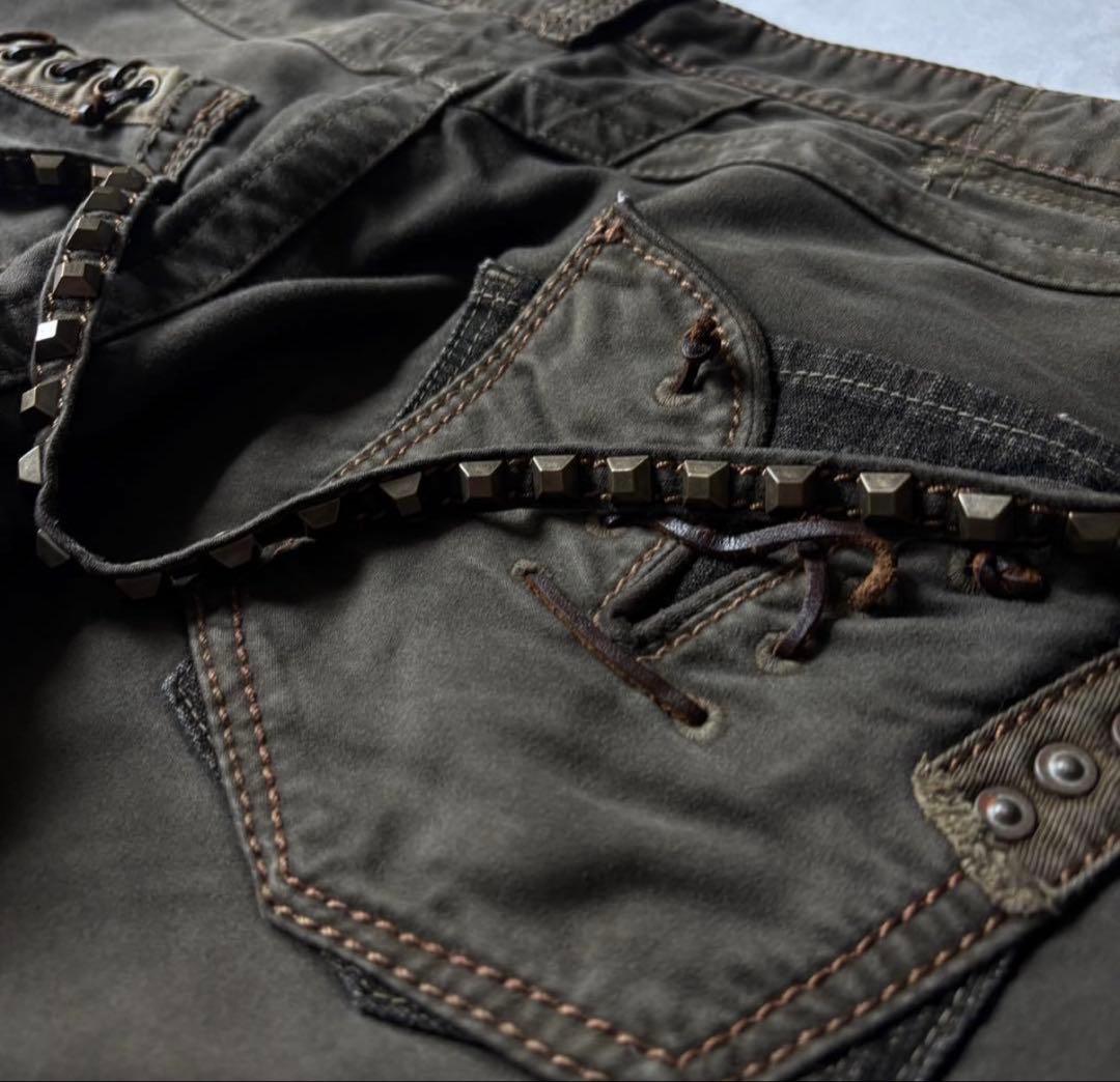 パンツ 90s-00s M.F.G studs design cotton pants