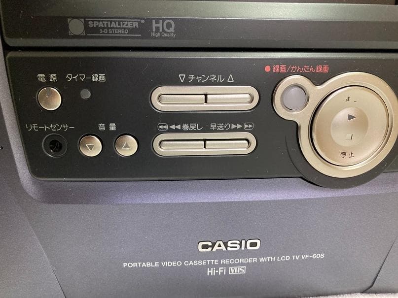 CASIO ポータブルビデオカセットレコーダー　 VF-60S