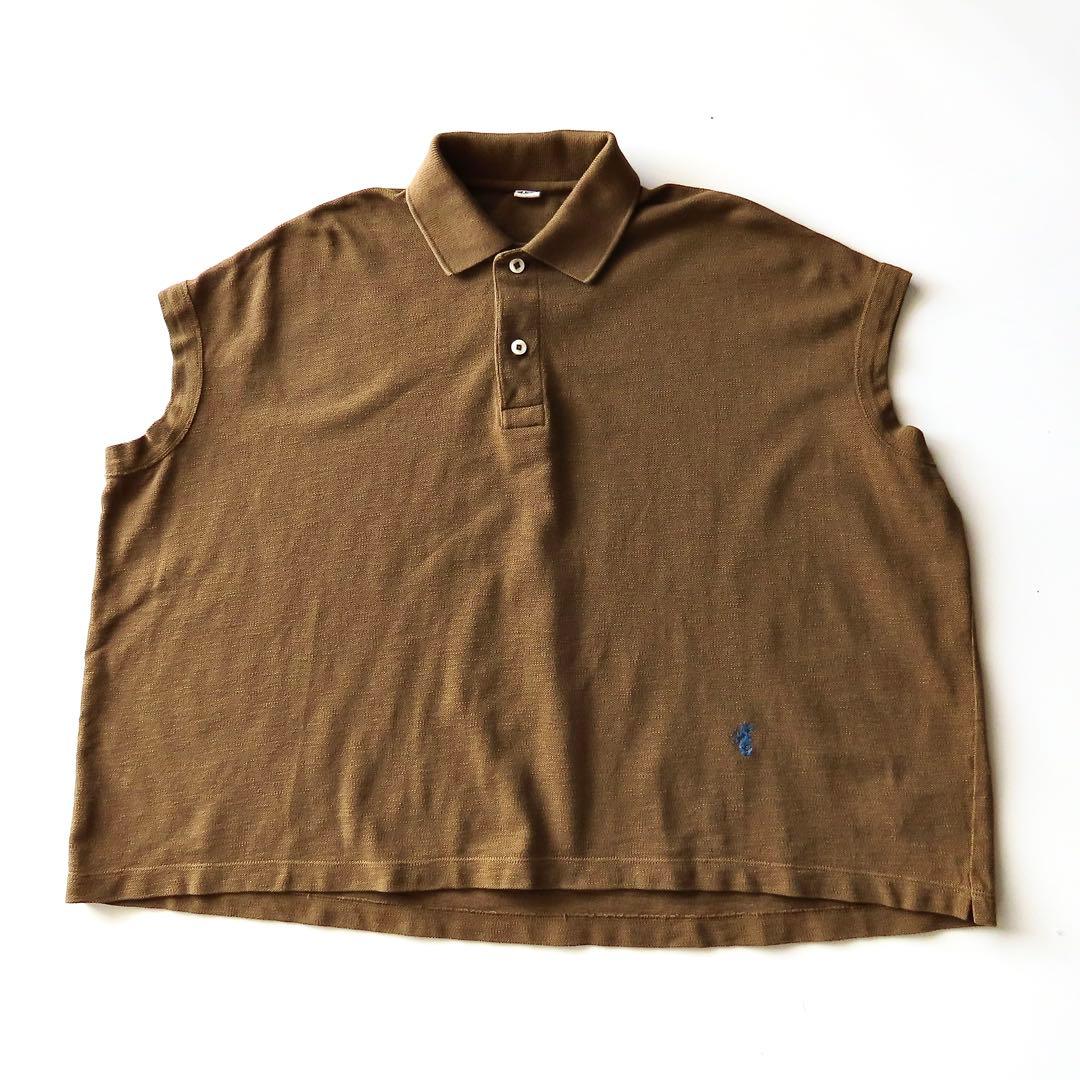 美品 45R ジンバカノコの33色馬ポロ タツノオトシゴ刺繍 ゆったり