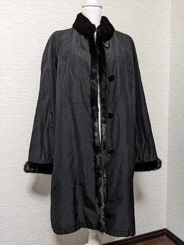 104　リス　毛皮　ミンク　リバーシブル　ライナー　リアルファーコート