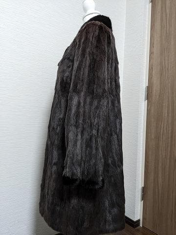 104　リス　毛皮　ミンク　リバーシブル　ライナー　リアルファーコート