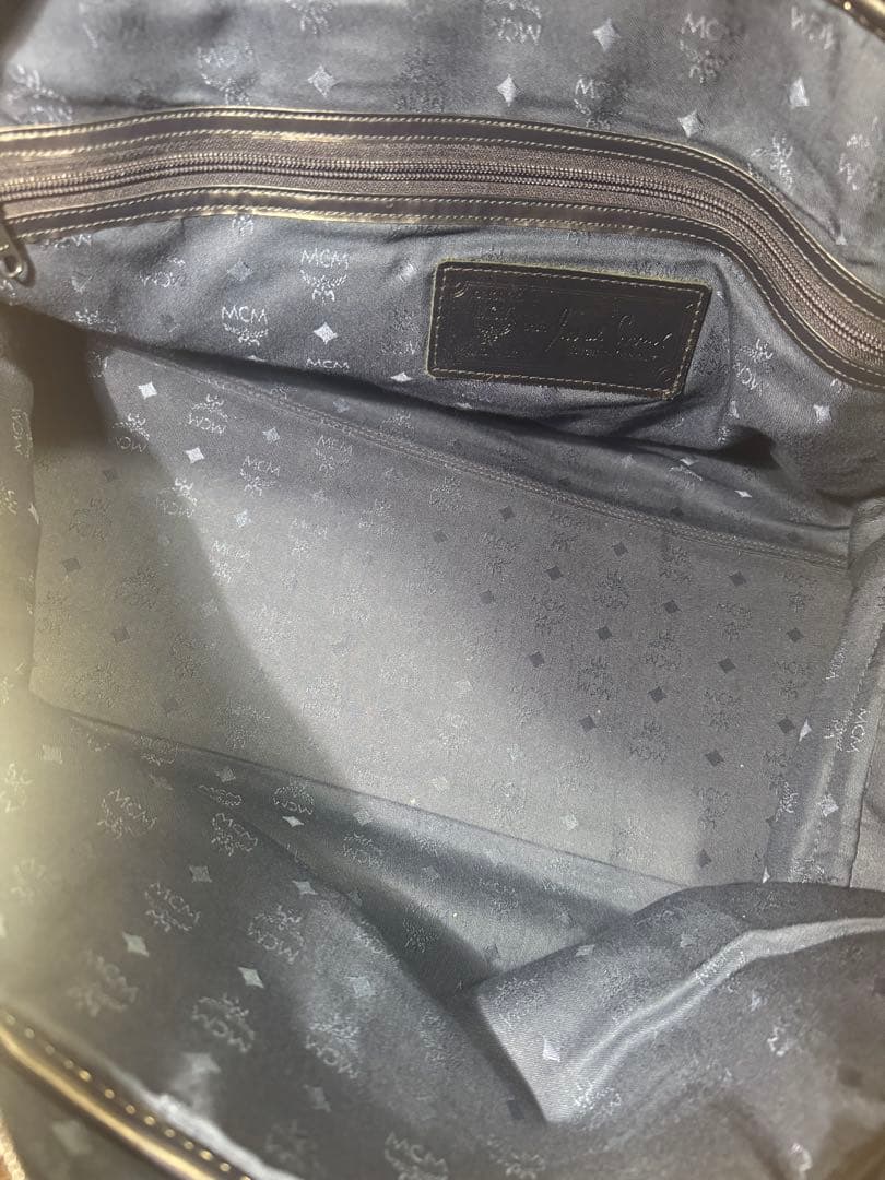 J*y様 MCM ボストンバッグ ホワイト・ネイビー