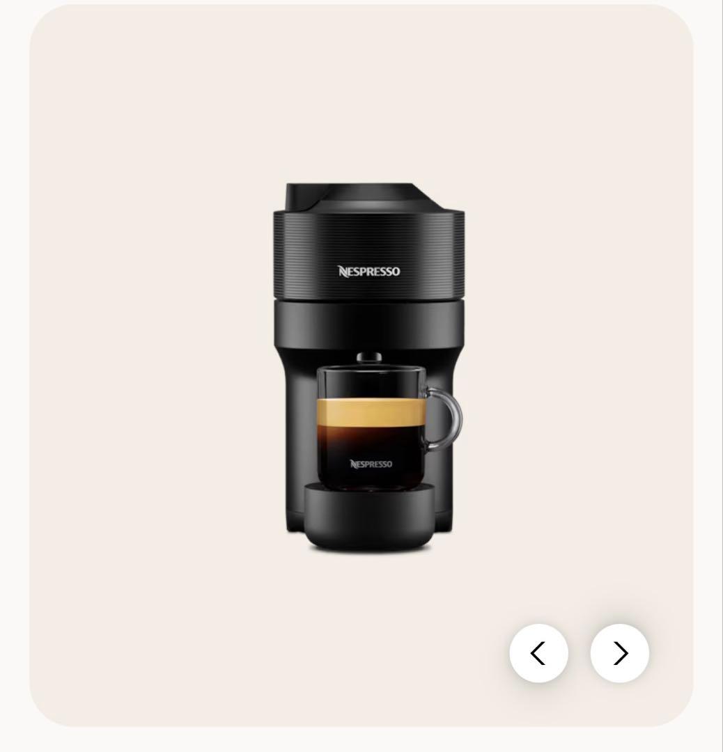 【新品未使用】Nespresso ヴァーチュオポップ/ブラック