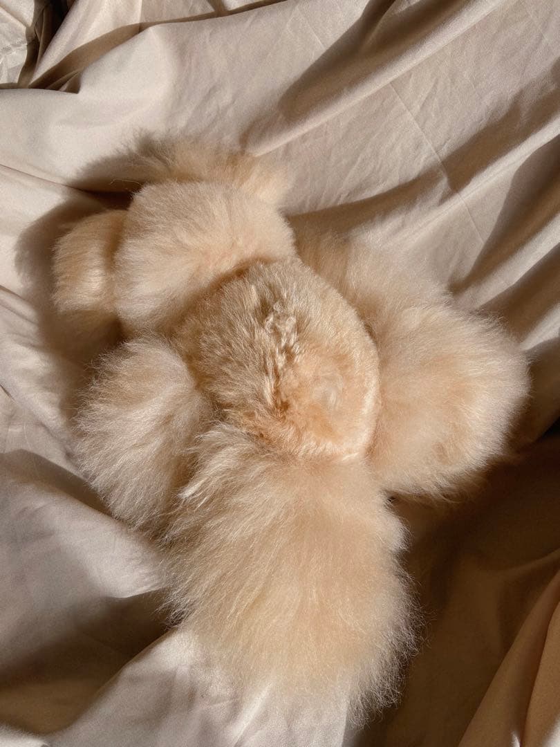 ふわふわアルパカテディベア (ペルー直輸入) ベージュ